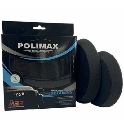 Boina de espuma chanfrada preta - (lustro) Polimax