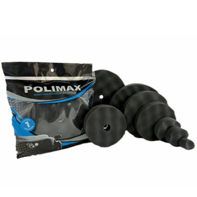 Boina de espuma preta (lustro) Polimax