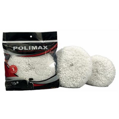 Boina dupla face de lã branca normal Polimax